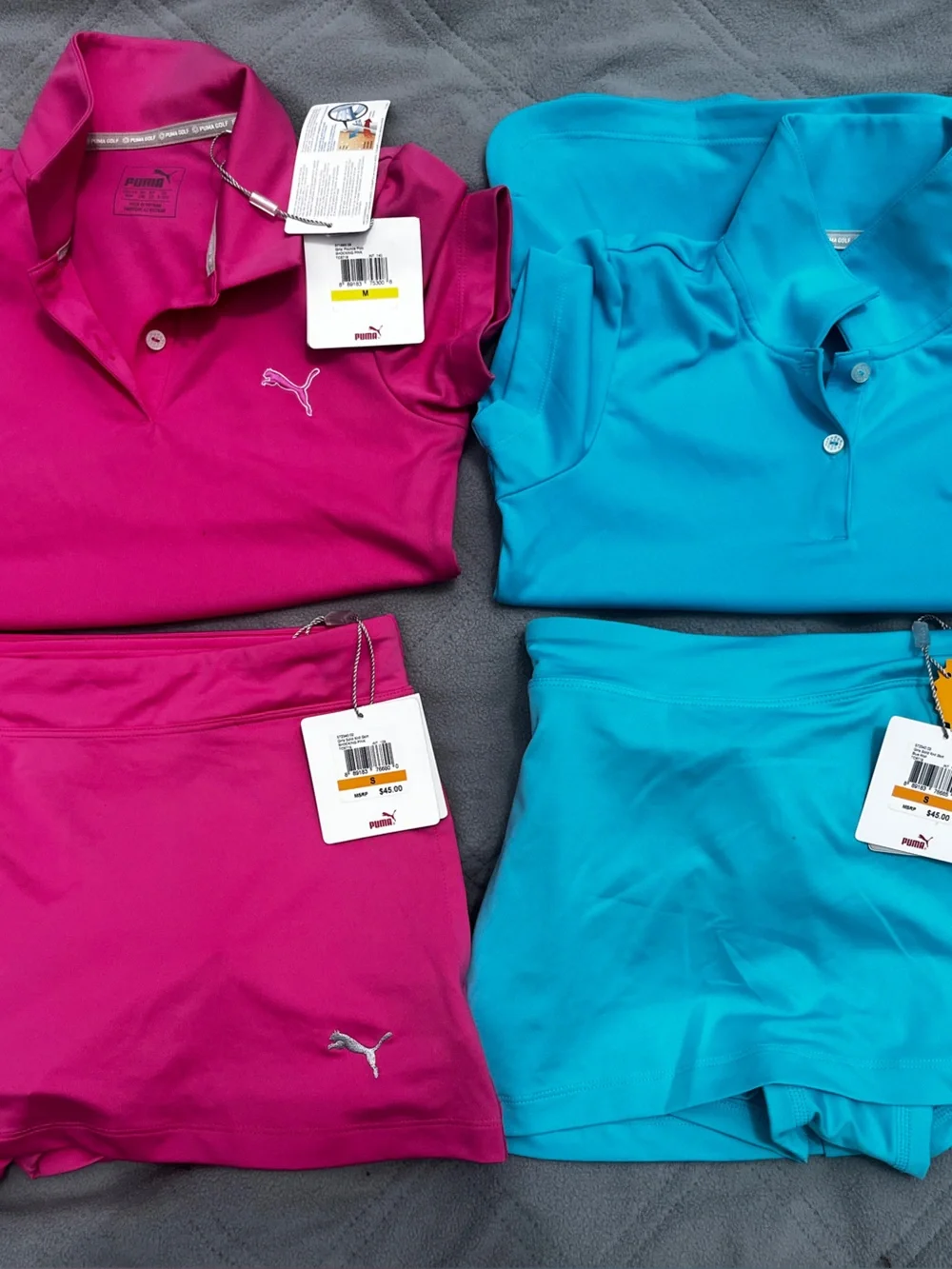 Puma Kids' Matching Active Sets - Fuchsia & Teal - Picture 1 of 6